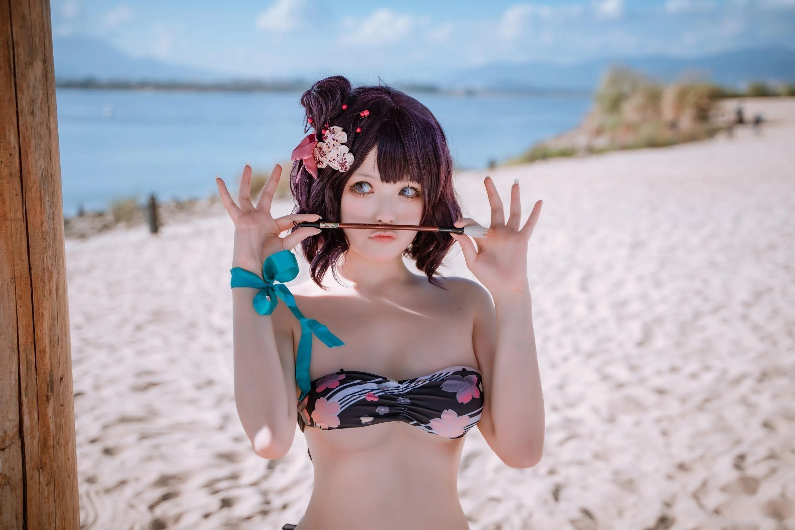 w百合欧皇子w – NO.11 沙滩 [21P]插图9